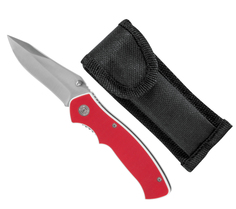 Нож складной туристический EX-136 ECOS G10 красный (325136)