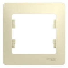 Рамка Schneider Electric Glossa 1-ая Бежевая