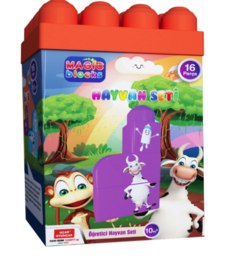 Конструктор Terides Т6-076 Волшебные детали Животные, 16 предметов