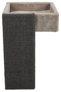 Когтеточка с лежаком для кошек на стеллаж Trixie, 48 см, светло-серый