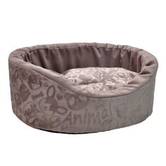 Лежак для животных Homepet, велюр ( розовый), 43x38x15 см