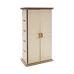 L-508 Деревянная заготовка Астра Шкаф, 19х9х5,5 см Astra