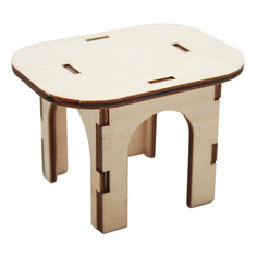 L-507 Деревянная заготовка Астра Стол квадратный, 6х8х5,5 см Astra