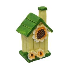 Миниатюра Домик с подсолнухами 3,5*2,5*4,7см, Астра 7717776 Astra