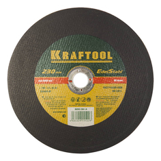 Диск отрезной абразивный по металлу и нержавеющей стали для УШМ Kraftool 36252-230-1.6