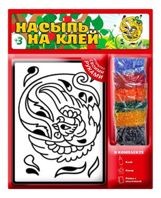 Аппликация из страз, пайеток Татой Жар-птица