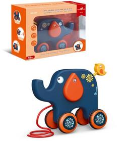 Каталка на веревочке Наша игрушка Слон, 22х18 см