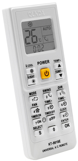 Пульт ДУ для кондиционера QUNDA KT-9018E (UNIVERSAL 4000 IN1)