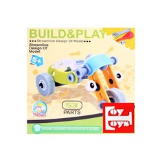 Пластиковый конструктор 53 детали Машина (упаковка 15*15 см) No Brand