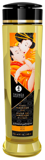 Массажное масло Shunga для тела с ароматом персика Stimulation 240 мл