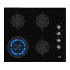 Встраиваемая газовая панель Beko HILW 64122 S Black