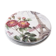 Зеркало Dewal карманное круглое «Парижская мода», стрекоза