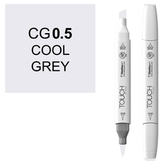Маркер Touch Brush двухсторонний на спиртовой основе Холодный серый CG0 серый