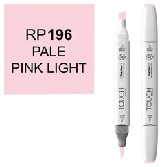 Маркер Touch Brush двухсторонний на спиртовой основе Бледный пастельно-розовый RP196