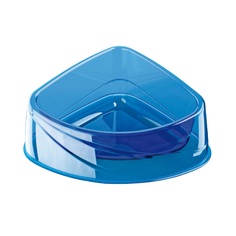 Миска для животных Georplast Corner Lux угловая, прозрачная, в ассортименте, 24,5х19х9 см
