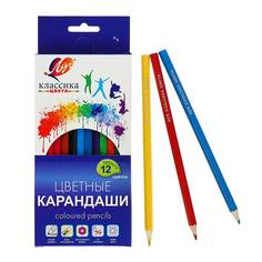 Карандаши цветные ЛУЧ Классика, 12 цветов