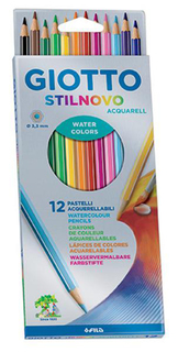 Набор цветных карандашей Акварель, 12 штук Giotto