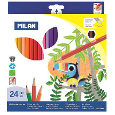 Карандаши цветные "Milan", шестигранные, 24 цвета