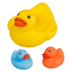 Игровой набор для ванны Bondibon с брызгалкой Утка с утятами 3 шт.