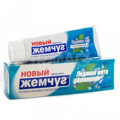 Зубная паста "Новый жемчуг. Ледяная мята+отбеливание", 100 мл