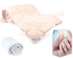Одеяло "Лебяжий пух."DELIKATE TOUCH MELLOW", 140х205, чехол mikrofine персик "GoldTex"