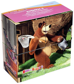Детские кубики Step Puzzle Маша и Медведь