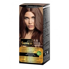 СТОЙКАЯ КРЕМ-КРАСКА ДЛЯ ВОЛОС БЕЛИТА HAIR HAPPINESS тон 6.35 ЗОЛОТИСТЫЙ ТЕМНО-РУСЫЙ