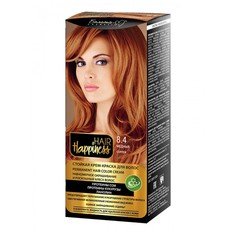 СТОЙКАЯ КРЕМ-КРАСКА ДЛЯ ВОЛОС БЕЛИТА HAIR HAPPINESS тон 8.4 МЕДНЫЙ