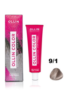 Крем-краска OLLIN PROFESSIONAL OLLIN COLOR для волос 9/1 блондин пепельный 100 мл