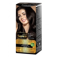 СТОЙКАЯ КРЕМ-КРАСКА ДЛЯ ВОЛОС БЕЛИТА HAIR HAPPINESS тон 4.1 ХОЛОДНЫЙ ШАТЕН
