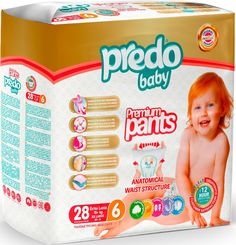 Подгузники-трусики Predo Baby № 6 (15+ кг) 28 шт.