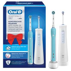 Электрическая зубная щетка Braun Oral-B Pro 1 500 + Ирригатор Aquacare 4