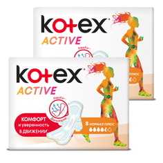 Прокладки гигиенические KOTEX Ультра ЭКТИВ Нормал, 8 шт (Набор из 2 штук)