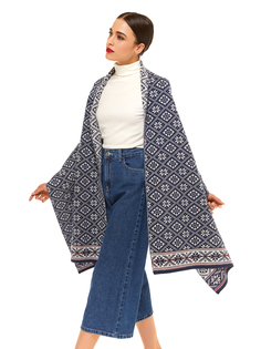 Палантин женский Scandica Rahvuslik джинсовый