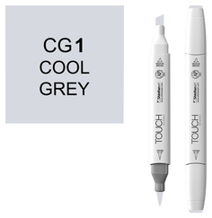 Маркер двусторонний Touch Brush CG1 Холодный серый серый