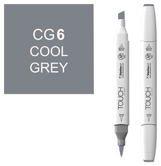 Маркер двусторонний Touch Brush CG6 Холодный серый серый
