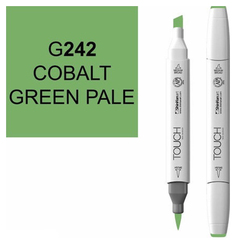 Маркер двусторонний Touch Brush 242 Светло-зеленый кобальт зеленый
