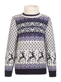 Свитер детский Scandica белый/темно-синий, р. 86