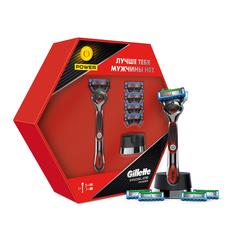 Подарочный набор Gillette Proglide Power бритва с 1 касс. с элем.питания+4 касс.+подставка