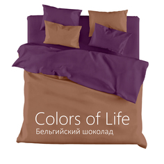 Постельное белье 1,5 сп., Бельгийский шоколад "COLORS OF LIFE", "ГолдТекс" Gold Tex
