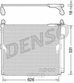 Радиатор кондиционера 626x531 Denso DCN50038
