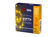 Новогодняя электрическая гирлянда Эра ENIN-2B Б0041891 2 м белый теплый ERA