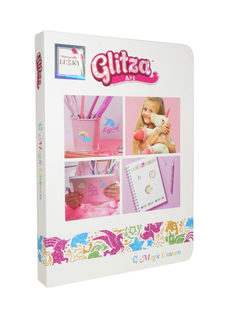 Тату Glitza Art LUKKY Deluxe Волшебные единороги в коробке-книге