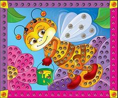 Мозаика из пайеток Рыжий кот Пчелка А4