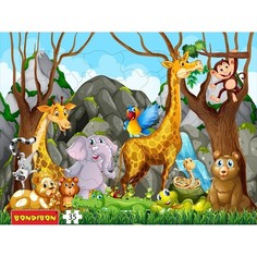 Пазл Bondibon Животные 35 деталей