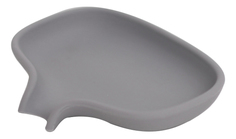 Мыльница с носиком для слива серая Bosign