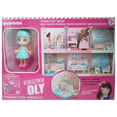 Игровой набор Bondibon Кукольный уголок Гостиная, с куколкой Oly