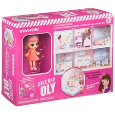 Игровой набор Bondibon Кукольный уголок Ванная комната, с куколкой Oly