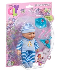 Игровой набор Bondibon Пупс OLY с аксессуарами, со звуком, 15 см