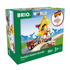 Набор деревянной железной дороги BRIO Freight Station Bundle 33602